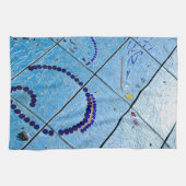 Linge De Cuisine Mosaïque bleue (Horizontal)