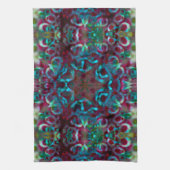 Linge De Cuisine Mosaïque de lignes géométriques et de plis mattes  (Vertical)