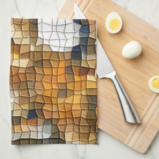 LINGE DE CUISINE MOSAÏQUE FOX (Quart Plié)