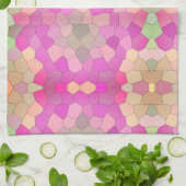 Linge De Cuisine Mosaïque Pixélisée Art Neuvau (Plié)