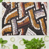 Linge De Cuisine Mosaïque romaine d'automne (Plié)