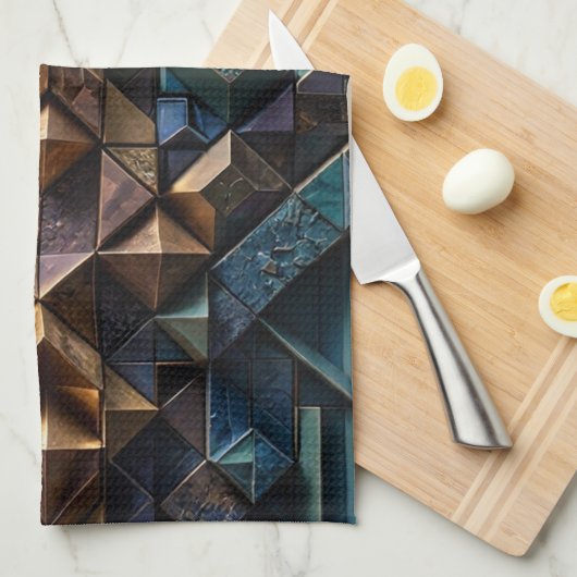 Linge De Cuisine Mosaïque verticale 3D extrême (Quart Plié)