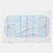 Linge De Cuisine Mot d'art de la patinoire de hockey (Horizontal)