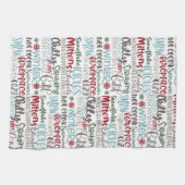 Linge De Cuisine Mot d'hiver | Noël (Horizontal)