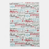 Linge De Cuisine Mot d'hiver | Noël (Vertical)