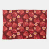 Linge De Cuisine Motif 2 2 de fraise (Horizontal)