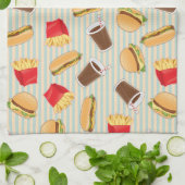 Linge De Cuisine Motif 2 d'aliments de préparation rapide (Plié)