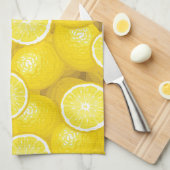 Linge De Cuisine Motif 2 de citron (Quart Plié)