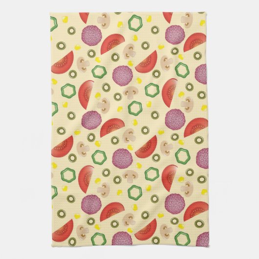 Linge De Cuisine Motif 2 de pizza (Vertical)