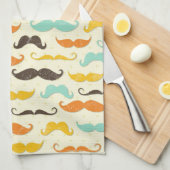 Linge De Cuisine Motif 3 de moustache (Quart Plié)