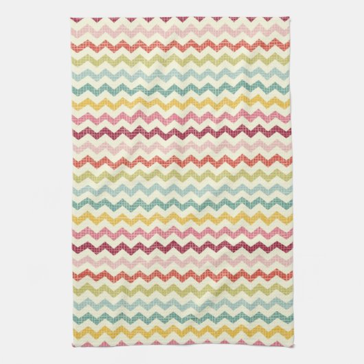 Linge De Cuisine Motif 4 de Chevron (Vertical)