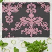 Linge De Cuisine Motif 5 de damassé (Plié)