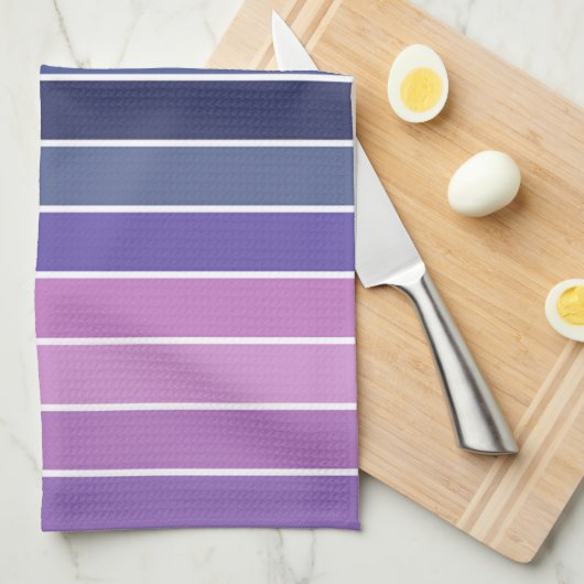 Linge De Cuisine Motif à bandes multiples (Quart Plié)