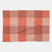 Linge De Cuisine Motif à carreaux orange Peach Fuzz (Horizontal)