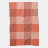 Linge De Cuisine Motif à carreaux orange Peach Fuzz (Vertical)