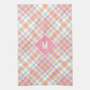 Linge De Cuisine Motif à carreaux / tartan avec monogramme personna