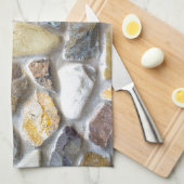 Linge De Cuisine Motif à galets muraux (Quart Plié)