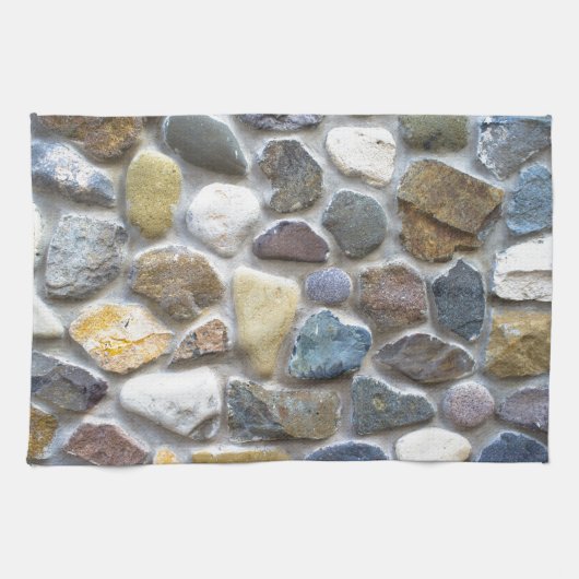 Linge De Cuisine Motif à galets muraux (Horizontal)
