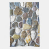 Linge De Cuisine Motif à galets muraux (Vertical)