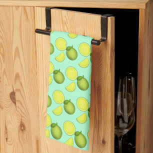 Linge De Cuisine Motif à la chaux verte
