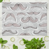 Linge De Cuisine Motif à la mode de moustache (Plié)