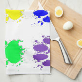 Linge De Cuisine Motif à mâchoires pour chien d'encre (Quart Plié)