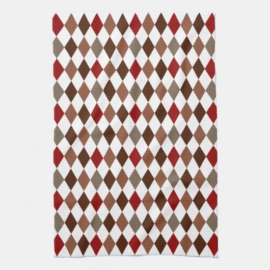 Linge De Cuisine Motif à motifs de losanges élégant de diamant (Vertical)