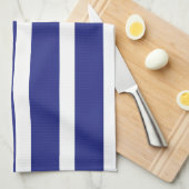 Linge De Cuisine Motif à rayures bleu et blanc marine (Quart Plié)