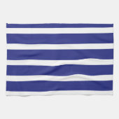 Linge De Cuisine Motif à rayures bleu et blanc marine (Horizontal)