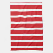 Linge De Cuisine Motif à rayures rouges et blanches (Vertical)