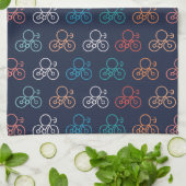 Linge De Cuisine Motif à vélo (Plié)