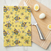 Linge De Cuisine Motif Abeille Bourdon (Quart Plié)