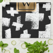 Linge De Cuisine Motif Abstrait (Plié)
