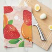 Linge De Cuisine Motif abstrait avec la fraise (Quart Plié)