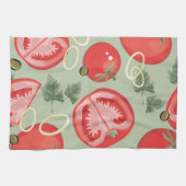 Linge De Cuisine Motif abstrait avec la tomate (Horizontal)