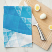 Linge De Cuisine Motif abstrait bleu (Quart Plié)