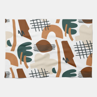 Linge De Cuisine Motif Abstrait Bohème Propre | Minimalisme Moderne