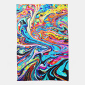 Linge De Cuisine Motif Abstrait coloré (Vertical)