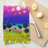 Linge De Cuisine Motif Abstrait coloré (Quart Plié)