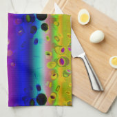 Linge De Cuisine Motif Abstrait coloré (Quart Plié)