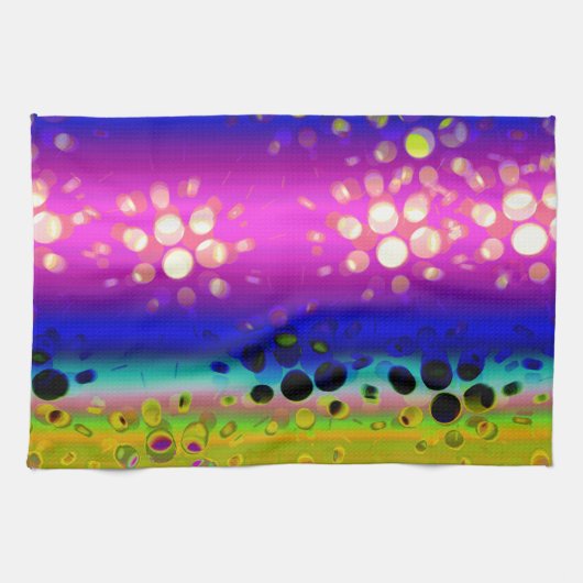 Linge De Cuisine Motif Abstrait coloré (Horizontal)