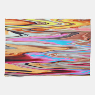 Linge De Cuisine Motif abstrait coloré