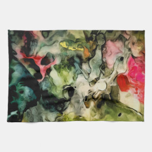 Linge De Cuisine Motif Abstrait Cool de la palette Messy