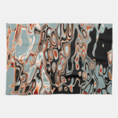 Linge De Cuisine Motif Abstrait couleur rétro (Horizontal)