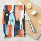 Linge De Cuisine Motif Abstrait de chien moderne (Quart Plié)