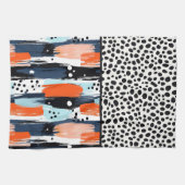 Linge De Cuisine Motif Abstrait de chien moderne (Horizontal)
