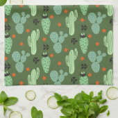 Linge De Cuisine Motif abstrait de désert de cactus de hippie (Plié)