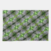 Linge De Cuisine Motif Abstrait de fleurs de glycine violette (Horizontal)