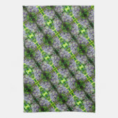 Linge De Cuisine Motif Abstrait de fleurs de glycine violette (Vertical)