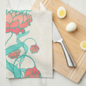 Linge De Cuisine Motif abstrait de Lotus (Quart Plié)